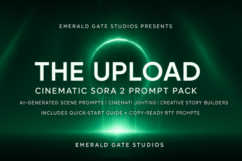 The Upload: The Cinematic AI Prompt Built for Sora Creators
