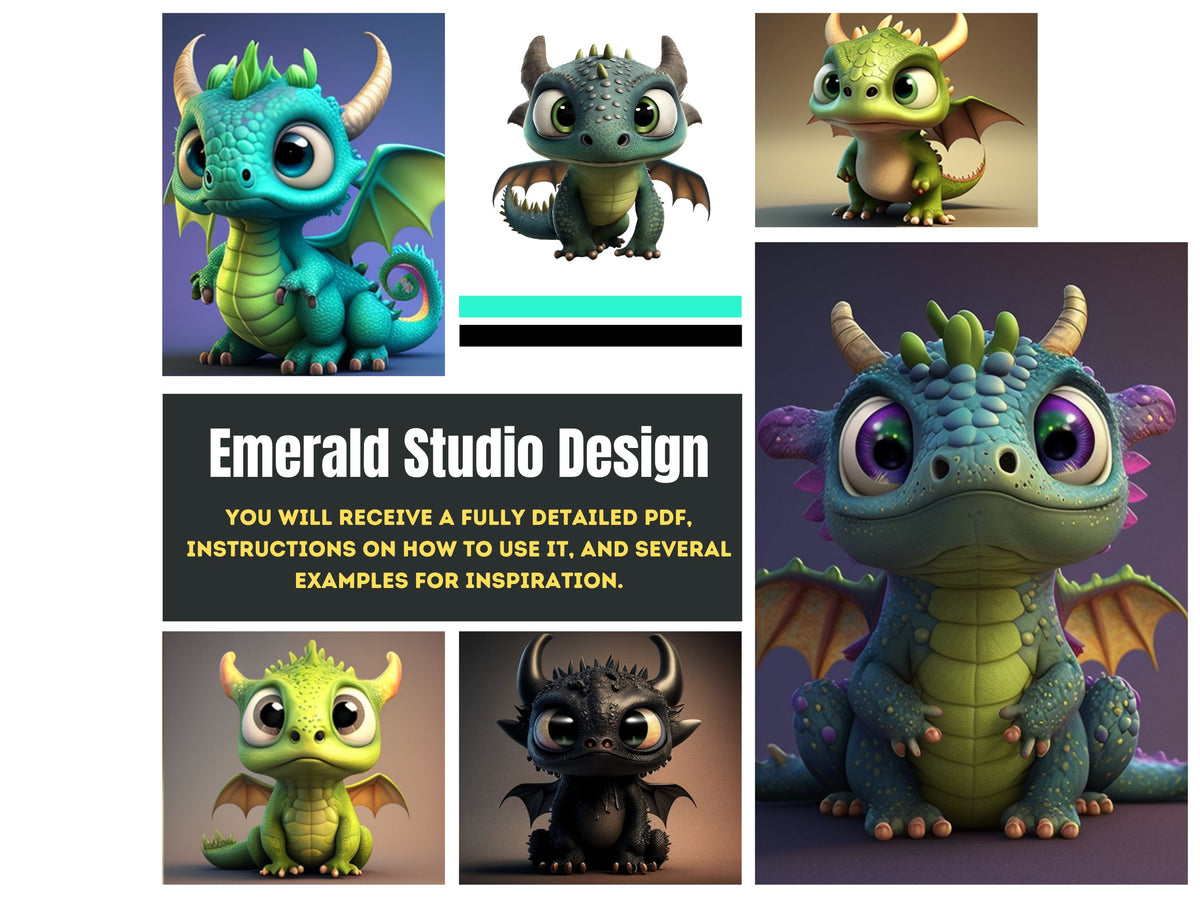 Adorable Baby Dragon Midjourney Prompt