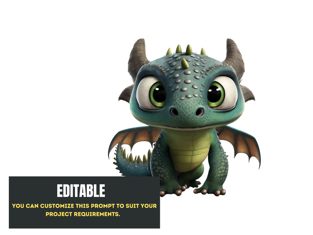 Adorable Baby Dragon Midjourney Prompt