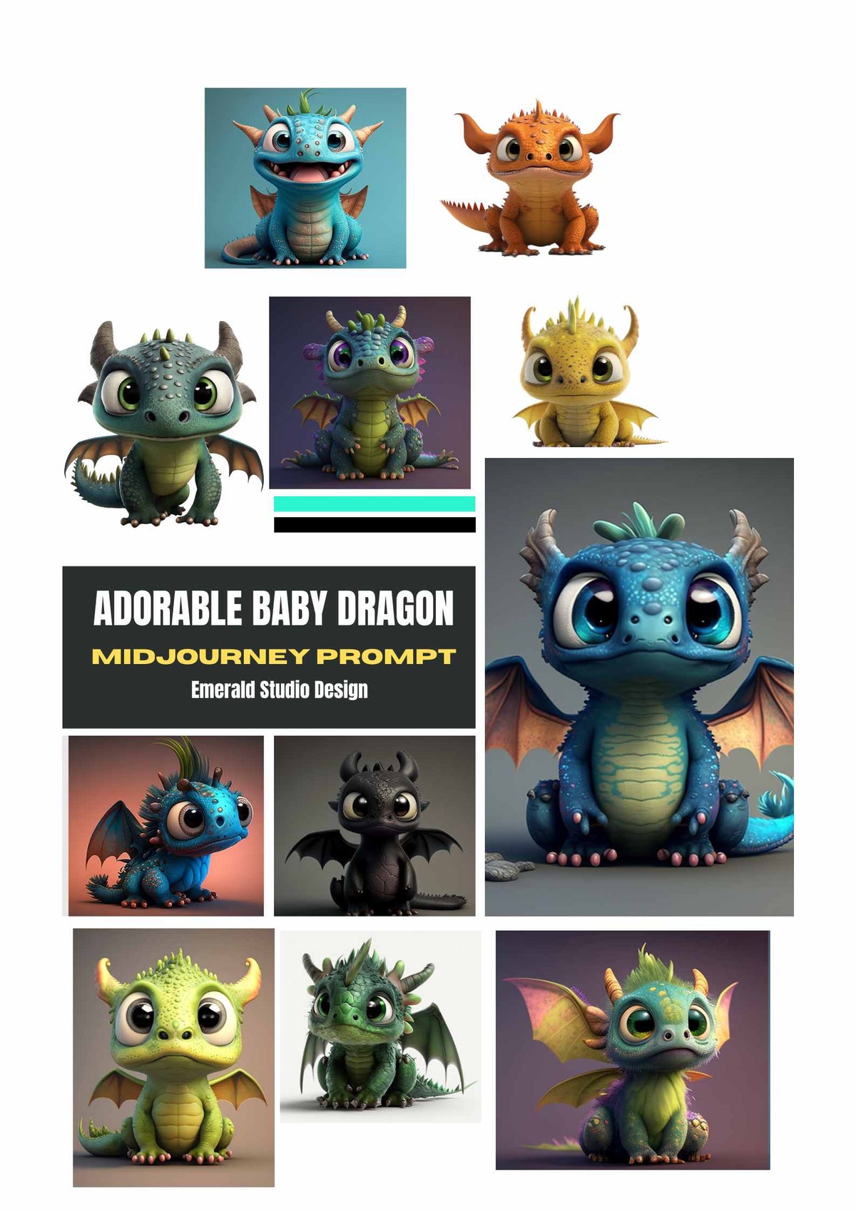 Adorable Baby Dragon Midjourney Prompt