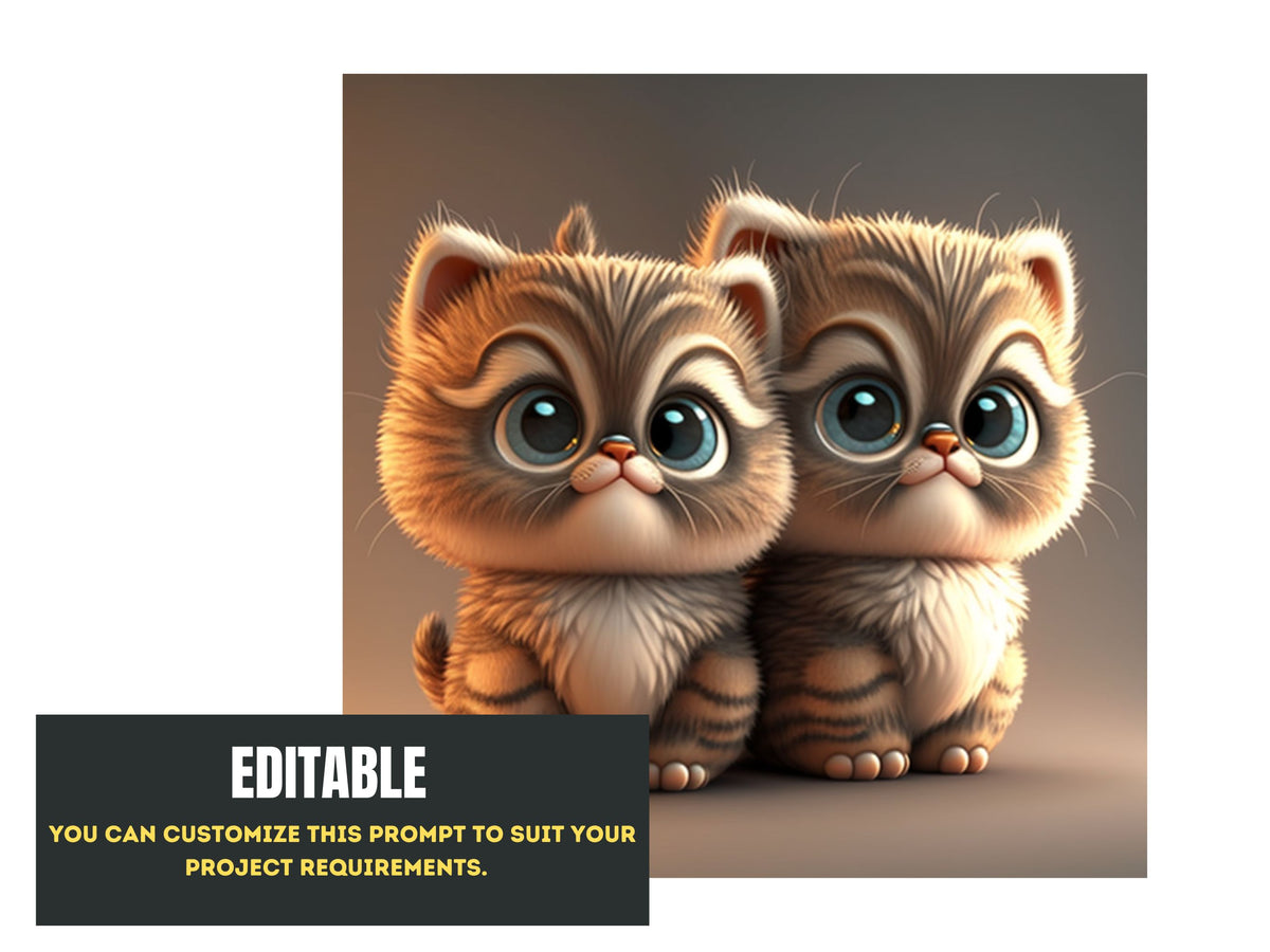 Adorable Dog and Cat Midjourney Prompt