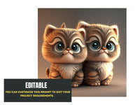 Adorable Dog and Cat Midjourney Prompt