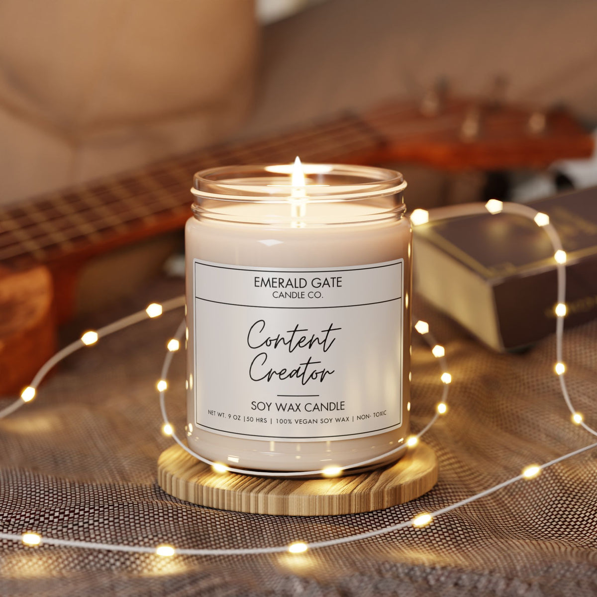 "Content Creator" Scented Soy Candle | Perfect Gift for Writers, Editors, & Creative Souls | Home Decor, Relaxation, Self-Care