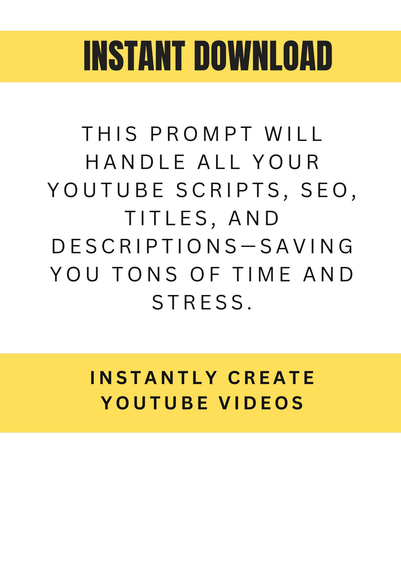 All in One YouTube Bundle Prompt