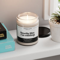 "Smells Like I'm Editing" Scented Soy Candle | Perfect Gift for Writers, Editors, & Creative Souls | Home Decor, Relaxation, Self-Care