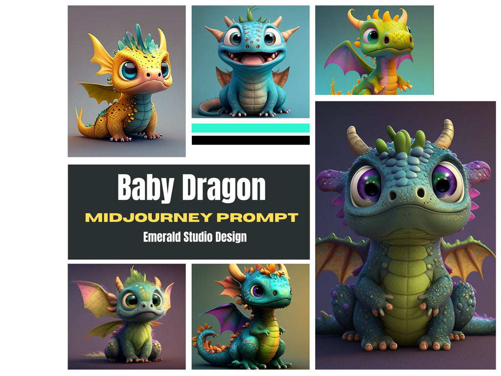 Adorable Baby Dragon Midjourney Prompt