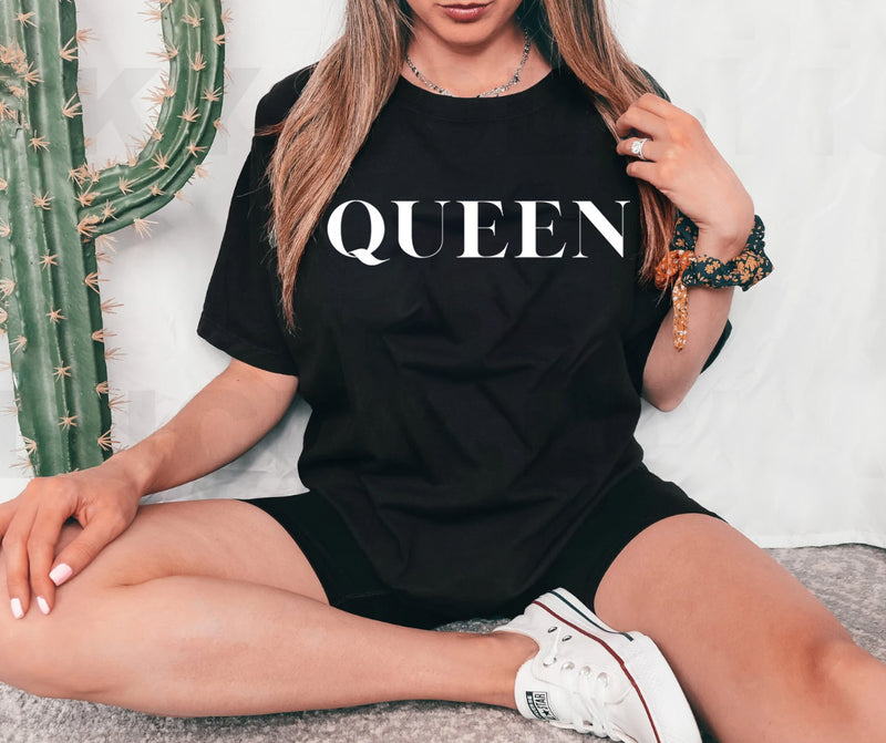Queen Unisex Tee-Black