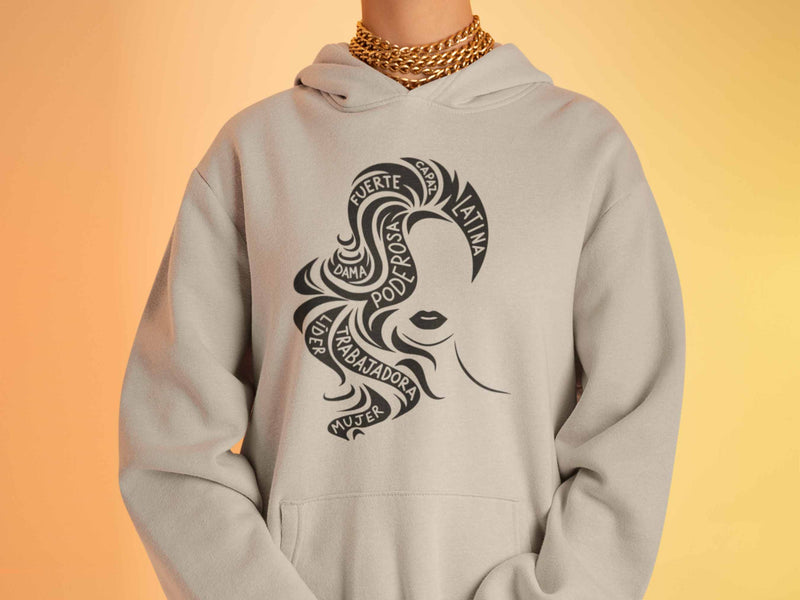 Viva La Latina Hooded Sweatshirt | Sand